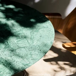 In Between Dining Table SK20 Marble Verde Guatemala Top