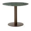 In Between Table SK11 Ø90 cm Marble Verde Guatemala Top