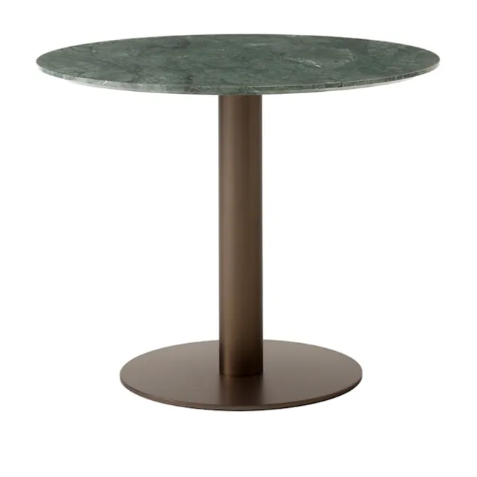 In Between Table SK11 Ø90 cm Marble Verde Guatemala Top