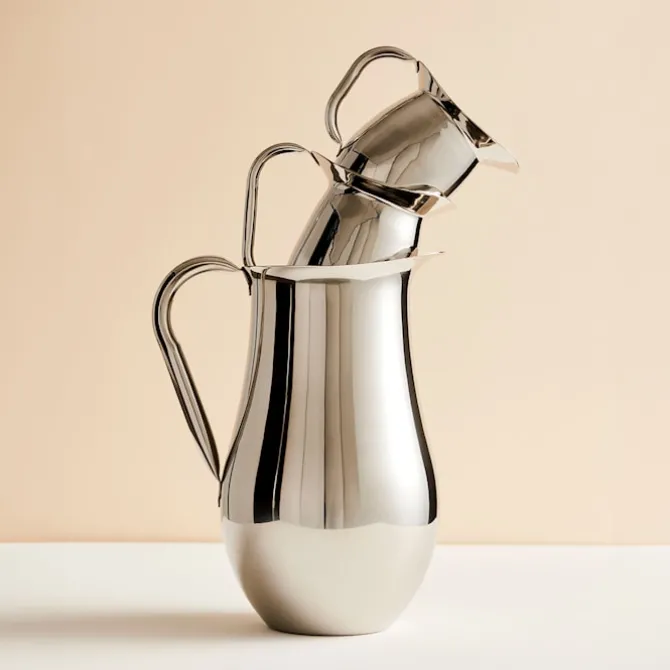 Indian Steel pitcher Tall