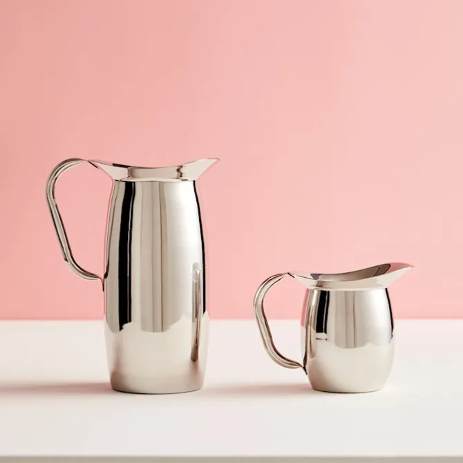 Indian Steel pitcher Tall
