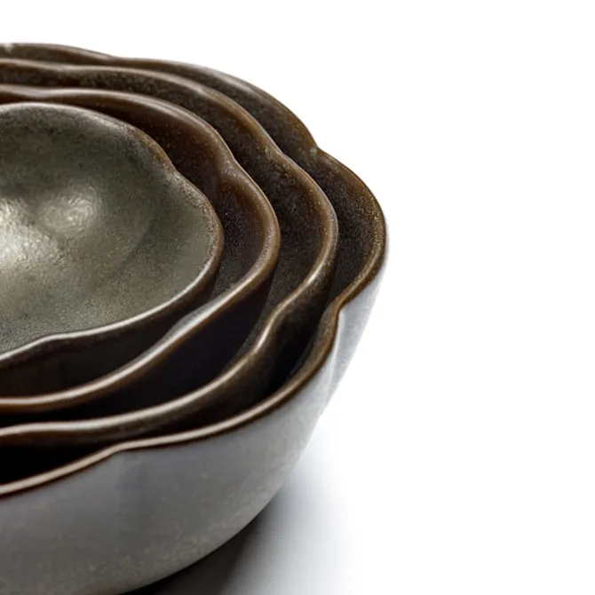 Inku Ribbed Bowl L - Green