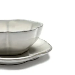 Inku Ribbed Bowl M - White