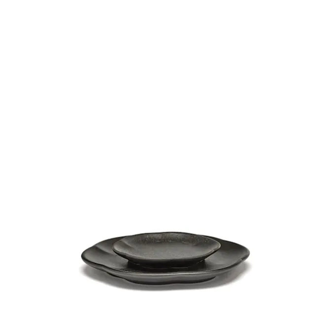 Inku Ribbed Plate - Black