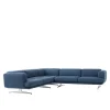 Inland AV41 hjørnesofa polert aluminium ben