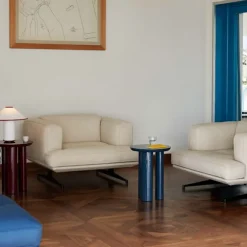 Inland AV21 1-seters sofa polert aluminium ben