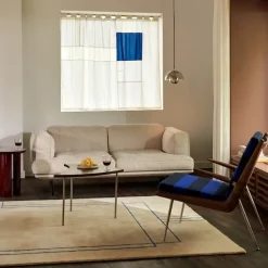 Inland AV22 2-seters sofa polert aluminium ben