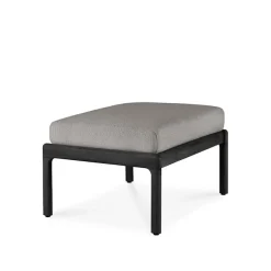 Jack Outdoor Footstool Black Teak