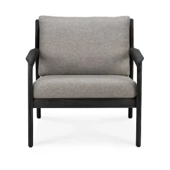 Jack Outdoor Lounge Chair Black Teak