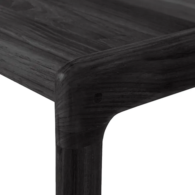 Jack Outdoor Side Table Black Teak