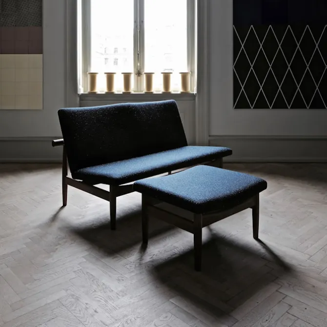 Japan sofa 2-sits Dark oiled oak