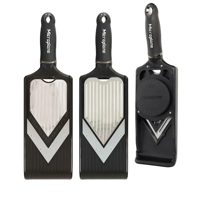 Justerbar V-blad mandolin julienne