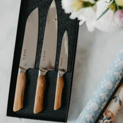 Kaizen Knivsett 3 stk - Gyuto, Santoku & Petty