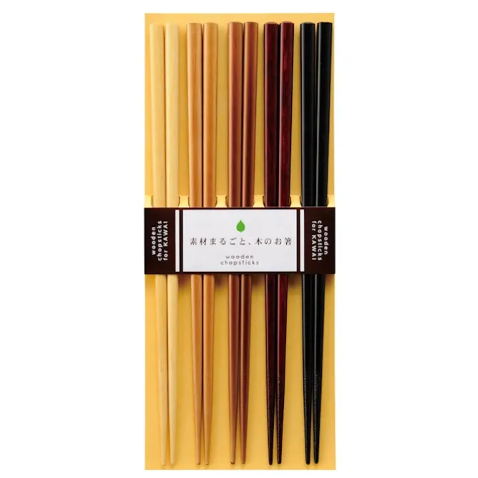 Kawai Natural Wood Chopsticks - Set of 5
