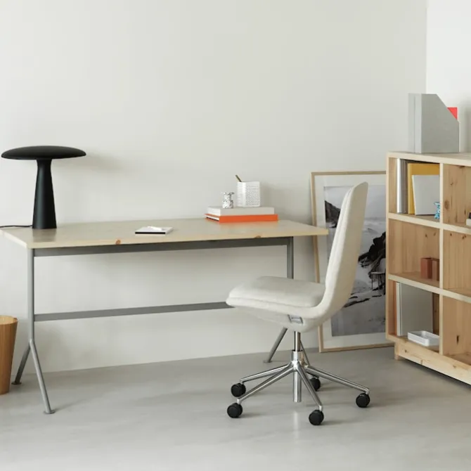 Kip Desk Grey Steel