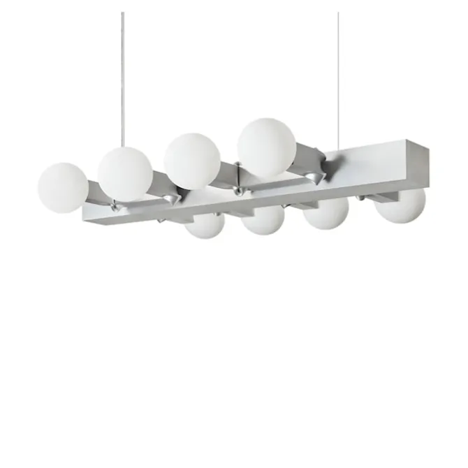 Knuckle Linear Chandelier - Brushed Aluminum
