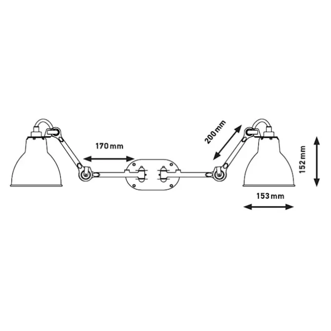 Lampe Gras No204 Double - Round