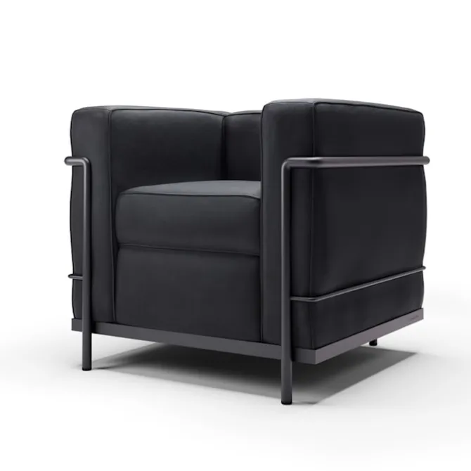 LC2 fåtölj All Black Edition