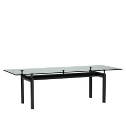 LC6 table tube d'avion Clear Glass 225 X 85 cm