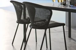 Lean Stol Cane-line Weave Black