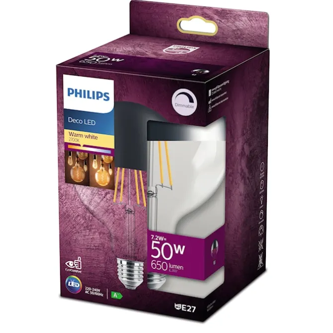LED Classic 7,2W G120 E27 2700K CM D