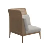 Lima Left High Back Corner/End Unit - Blend Linen