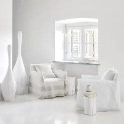 Log Side Table - Bianco