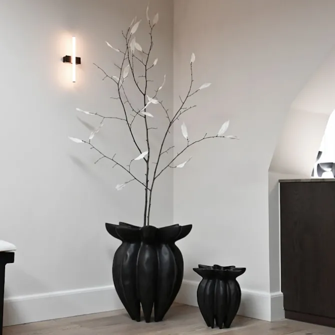 Lotus Vase - Coffee