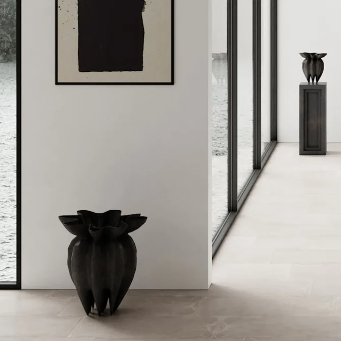 Lotus Vase - Coffee