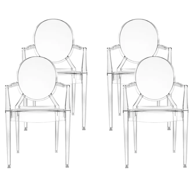 Louis Ghost Chair 4-pakning