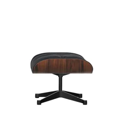 Lounge fotskammel Santos Palisander Polished/Black