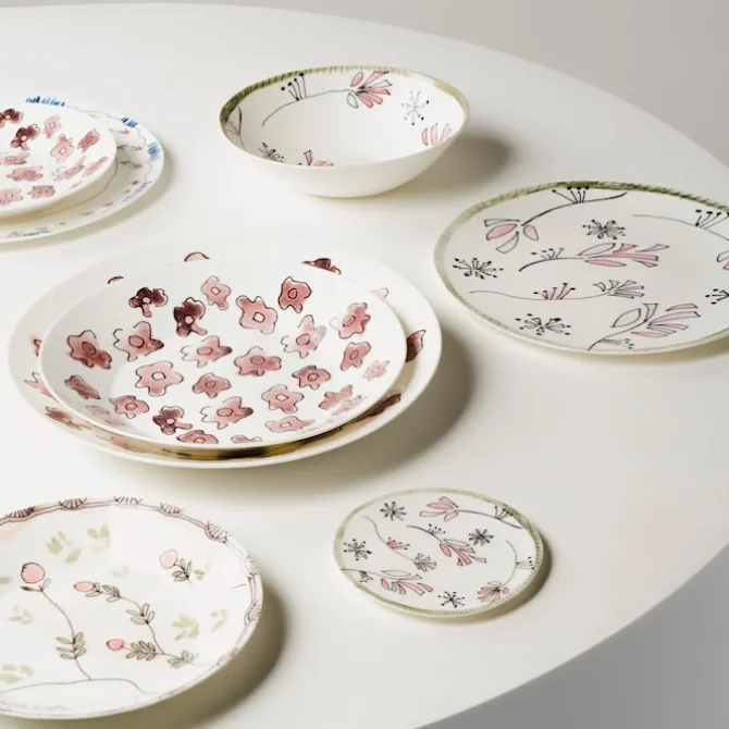 Low Bowl L Dark Viola - Set of 2