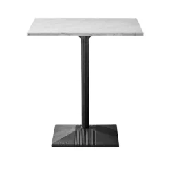 Lund Bord Stor Fot Hvit Carrara Marmor