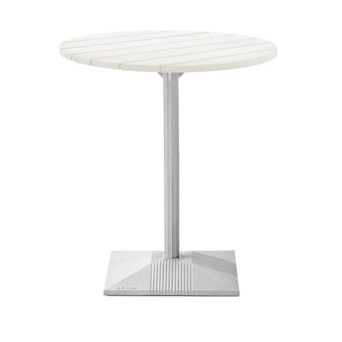 Lund Bord Stor Fot Hvitlakkert Furu