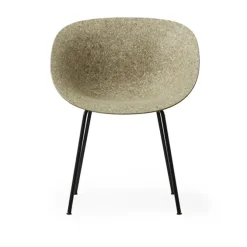 Mat Armchair Black Steel