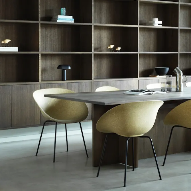 Mat Armchair Black Steel