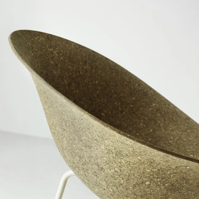 Mat Armchair Cream Steel