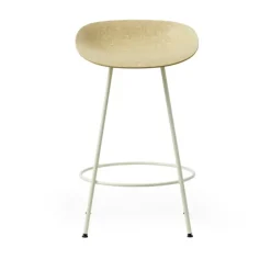 Mat Barstool 65 cm Cream Steel
