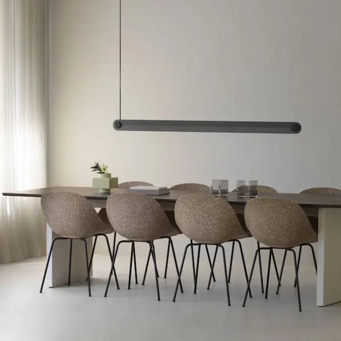 Mat Chair Black Steel