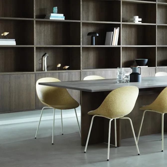 Mat Chair Cream Steel