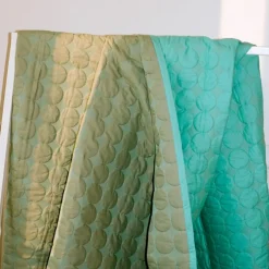 Mega Dot sengeteppe Sea Green