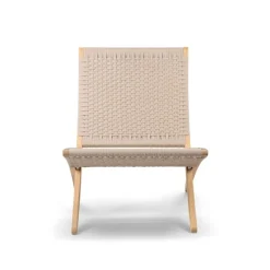 MG501 Outdoor Cuba Chair, Ubehandlet teak/Charcoal 1402