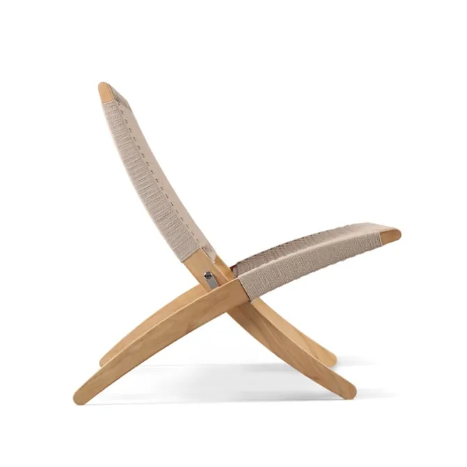 MG501 Outdoor Cuba Chair, Ubehandlet teak/Charcoal 1402