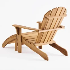Midsummer lounge chair with footstool