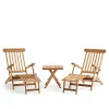 Midsummer side table & 2 deck chairs