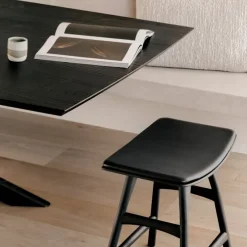 Mikado Dining Table Black Oak