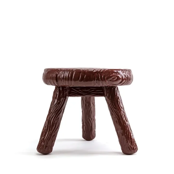 Milk Fibreglass Stool
