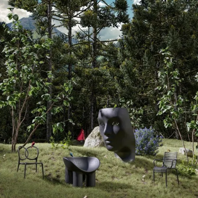 Nemo Armchair Green Collection - Black