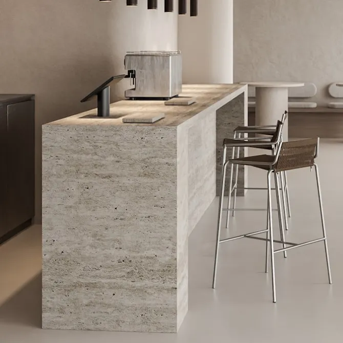Noel Counter Chair Steel Base