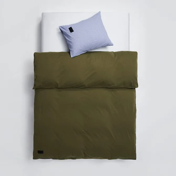 Nude Duvet Cover Jersey - Washed Army Green